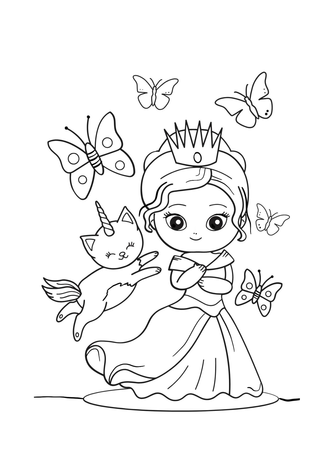 Princess coloring book - Image 2
