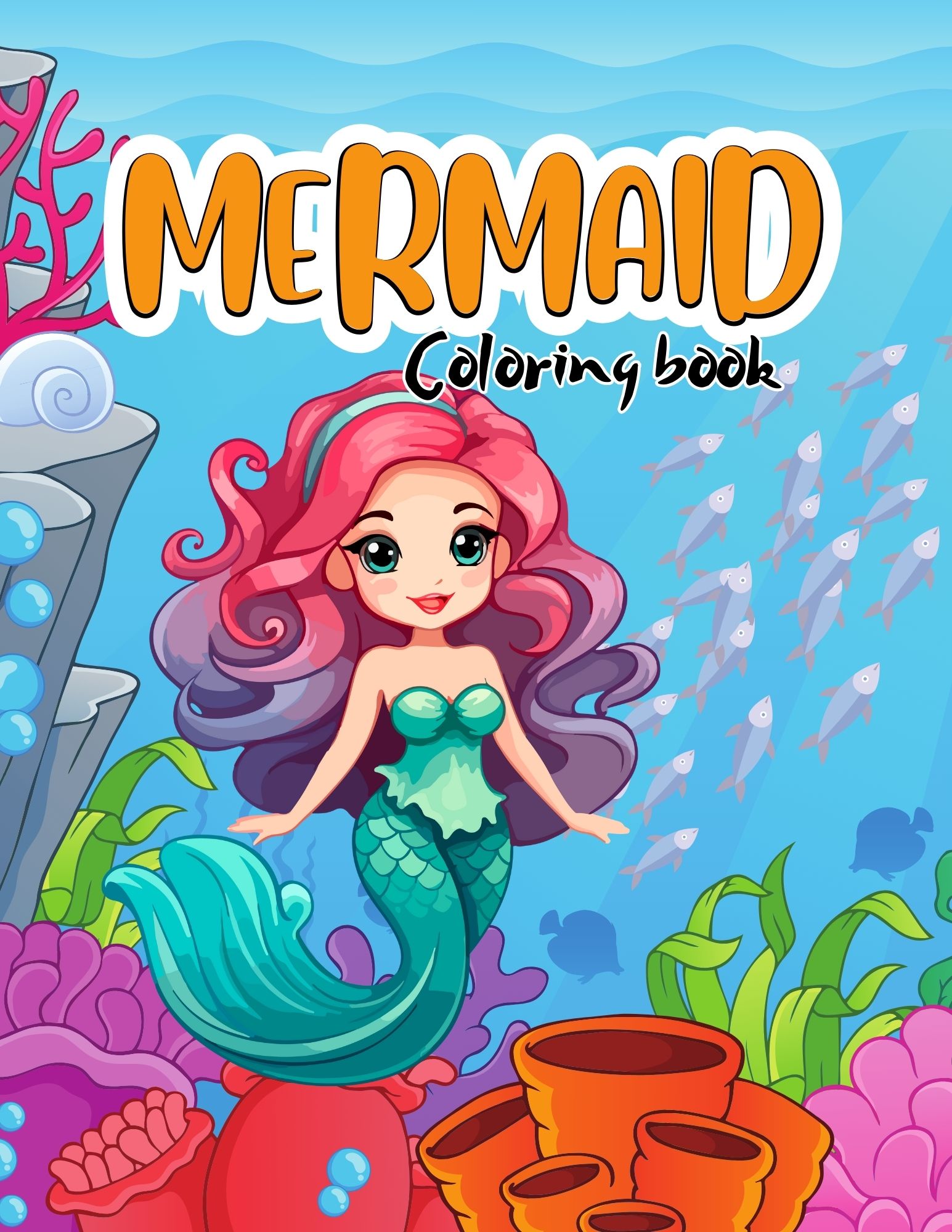 Mermaid coloring book
