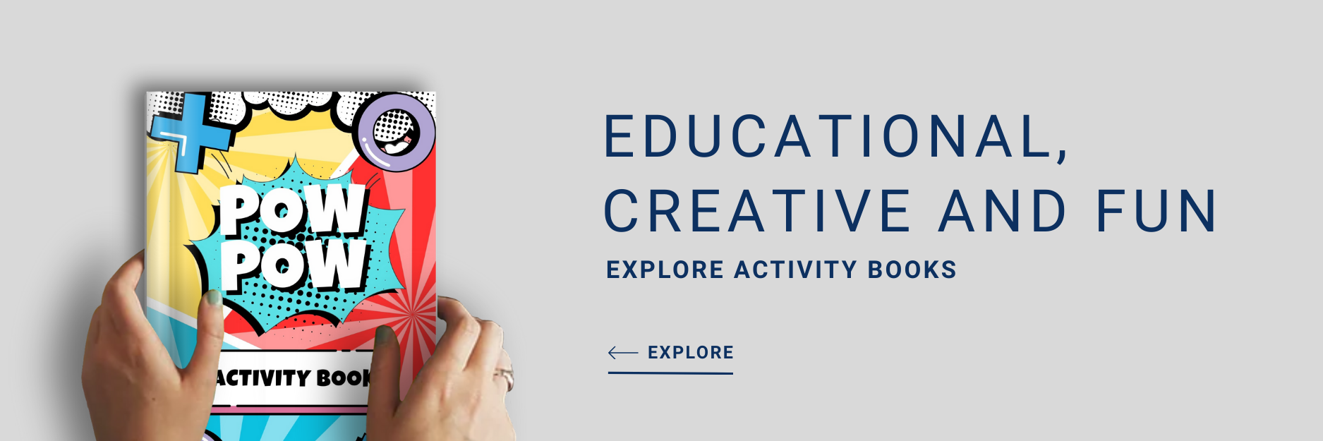 educational creative and fun banner 