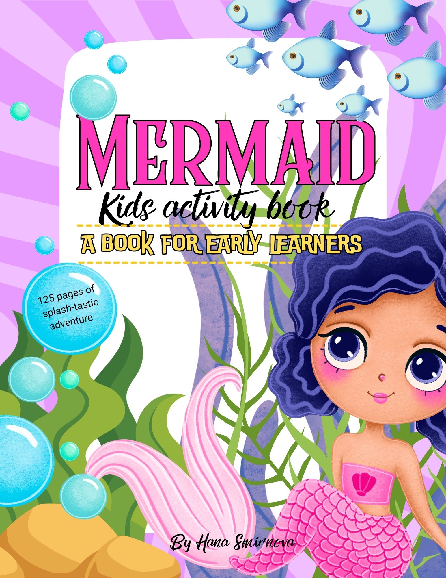 Mermaid Activity Book: Fun Coloring & Puzzles for Kids Ages 4-8