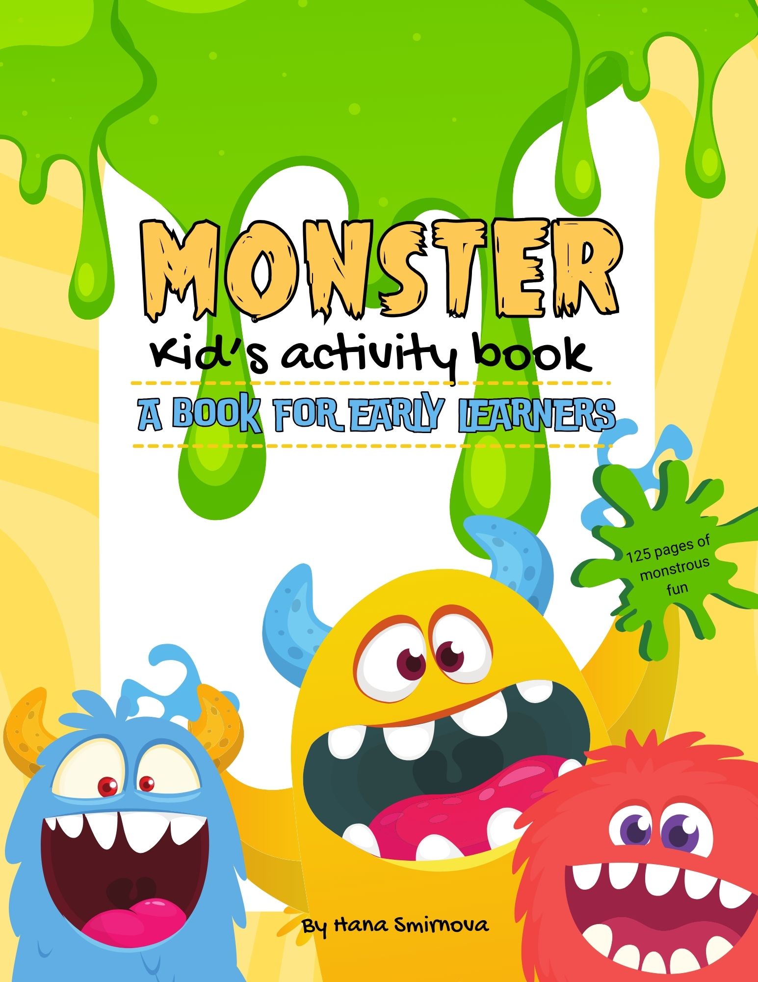 Monster Activity Book: Fun Puzzles & Coloring for Kids Ages 4-8