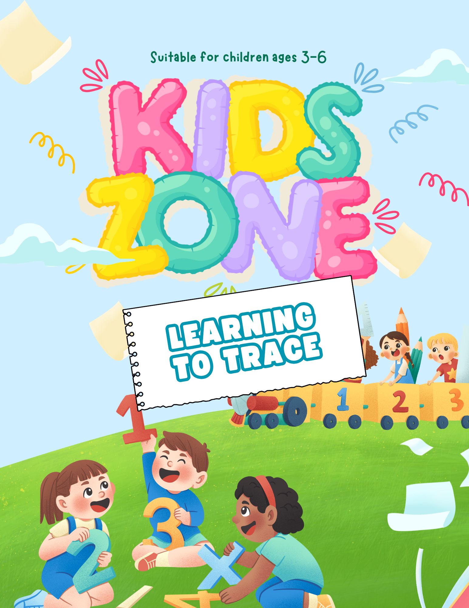 Learning to Trace: Fun Tracing Activity Book for Ages 3-6