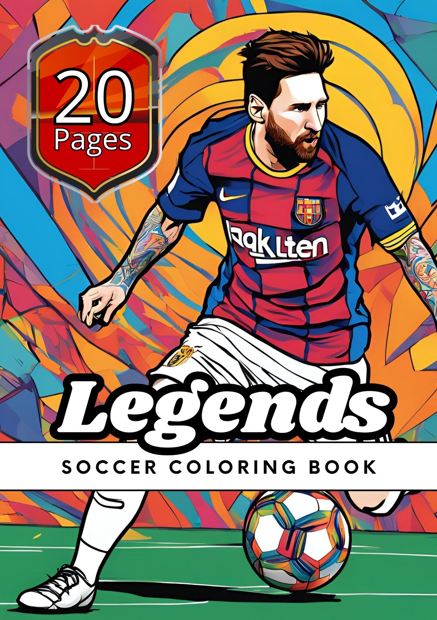 Soccer Legends Coloring Book – Celebrate the Beautiful Game Through Art